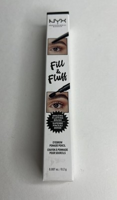 NYX Fill & Fluff Eyebrow Pomade Pencil Black FFEP08 1-PACK NEW!!!