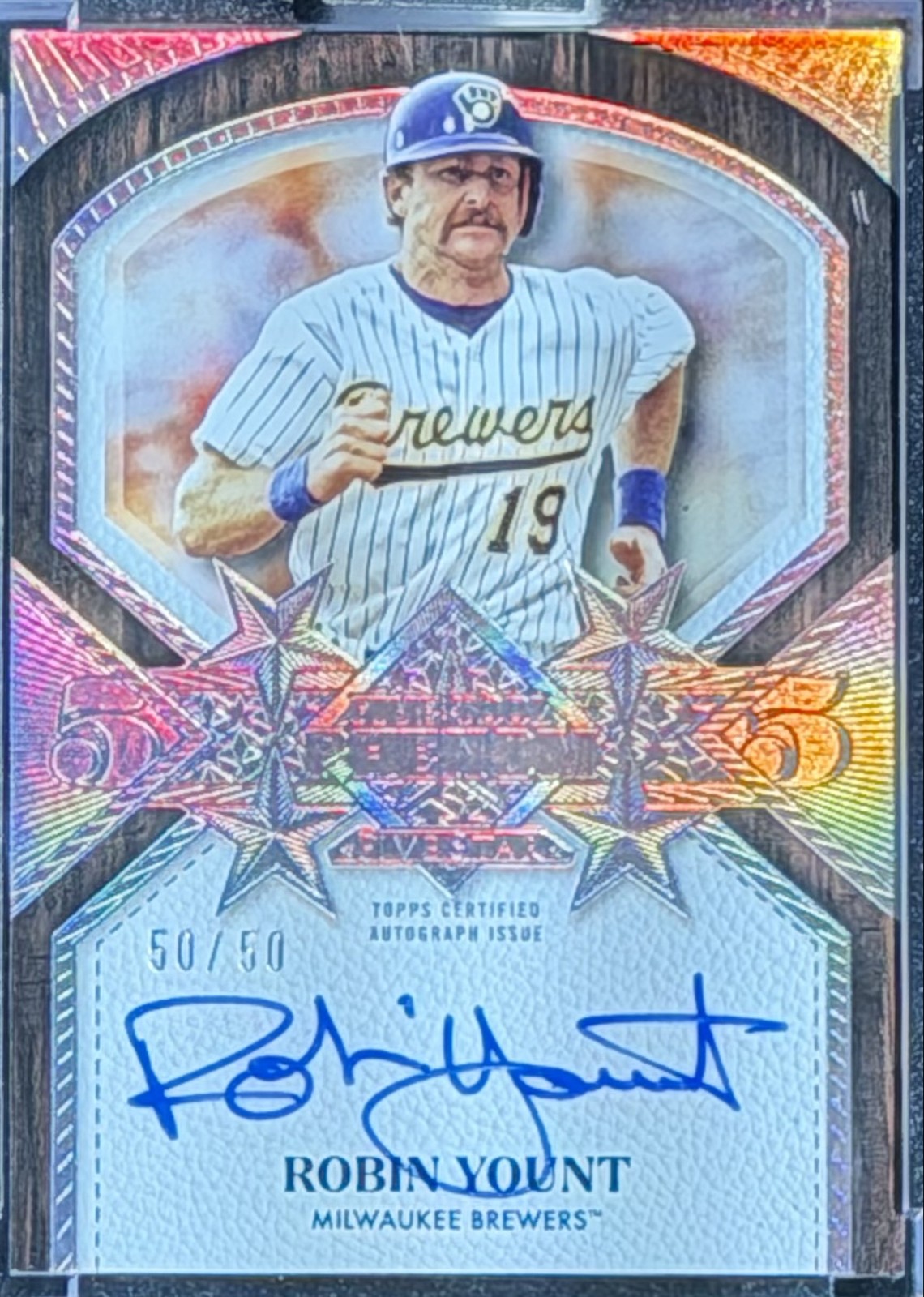 Robin Yount #FTPA-RY Baseball Cards 2025 Topps Five Star Five Tool Phenom Autograph trading card — raw and PSA graded price guide
