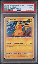 2019 POKEMON SM BLACK STAR PROMO #SM206 PIKACHU-HOLO PSA 9 on eBay