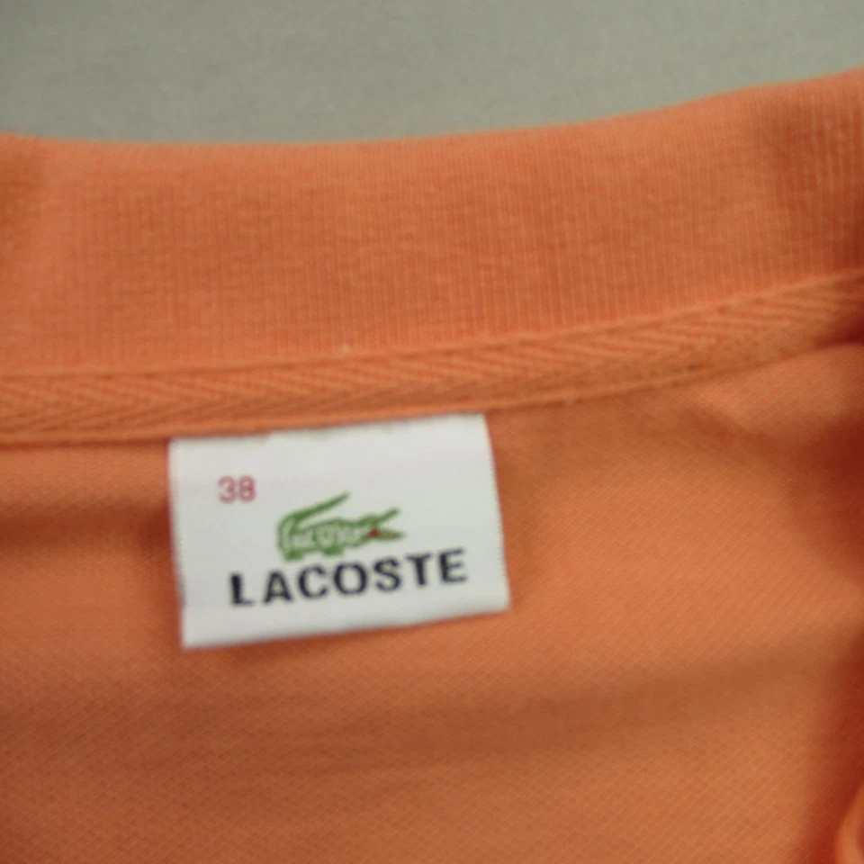 Camisa Lacoste Niñas 38 Polo Manga Corta Cuello Ligera Naranja Informal Foto 3 de 4