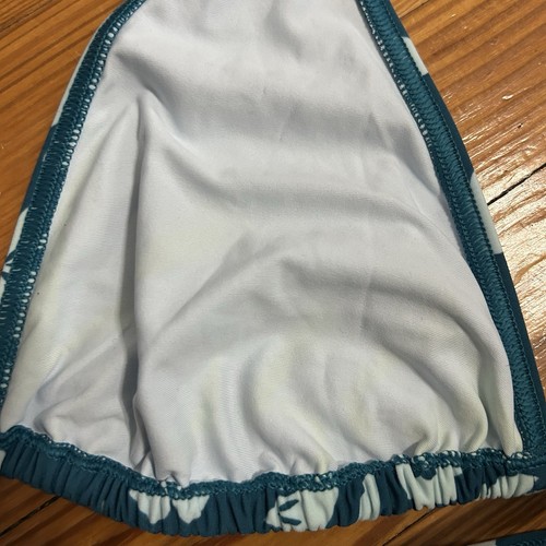 Y2K Vtg CALVIN KLEIN Floral String Bikini Triangle Top Bottoms 14 Large Swimwear - Picture 18 of 19