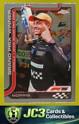 2025 Topps Chrome Formula 1 Refractor Lando Norris #98 McLaren F1