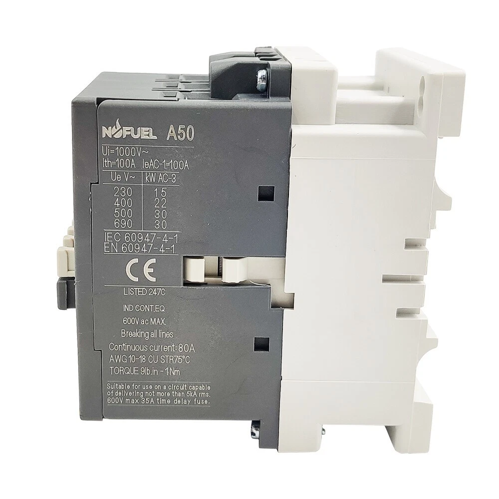 Contactor 120V coil AC 50A replace Contactor A50-30-11-84 1NO1NC - thumbnail 4