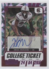 2021 Panini Contenders Draft Picks College Ticket 2/23 Israel Mukuamu Auto 0c3