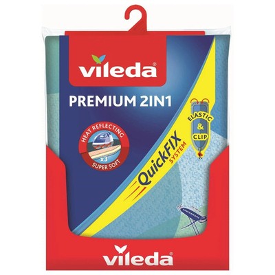 Vileda Premium 2in1 Bügelbrettbezug Universalgröße Schaumstoffpolster 110-130 cm