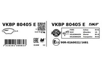 SKF Bremsbelagsatz, Scheibenbremse Vorderachse U.A. FüR Ford, Seat, VW