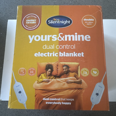 Silentnight Yours And Mine Double Control Electric Blanket