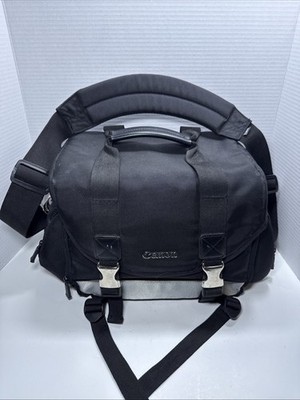 Canon 200DG Camera Bag Large Digital SLR Lens Case Gadget Black + Shoulder Strap
