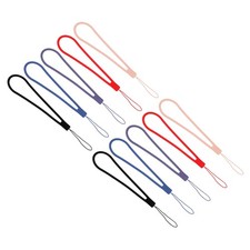 18.5cm Silicone Wrist Strap Lanyards, 10 Pcs Short Lanyards, 5 Colors Style 2