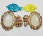 VTG Mattel Lucky Locket Kiddle Dolls Lilac Locket #3540 Lola Locket #3536 Toys