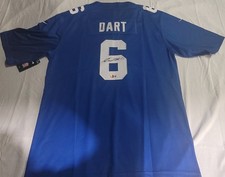 Jaxon Dart Signed Autographed Jersey New York Giants Beckett BAS