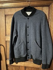 J. CREW Wallace & Barnes Bomber Jacket Blue Men’s Size XL Cardigan