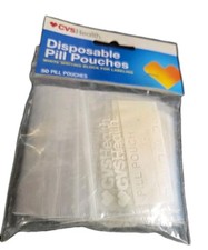 200 Zipper Pill Bags Pouch Am Pm Vitamin Organizer Daily Medication