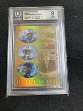 BGS 9 2000 TOPPS GOLD LABEL BULLION MASTERPIECE #1/1 Titans McNair George Kearse