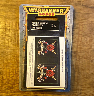 Warhammer 40.000 Adeptus Sororitas Abziehbilder & Banner Classic Sealed Decals