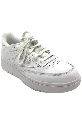 Reebok Lifestyle Women's Club C Double Geo Sneakers White/Cold Grey