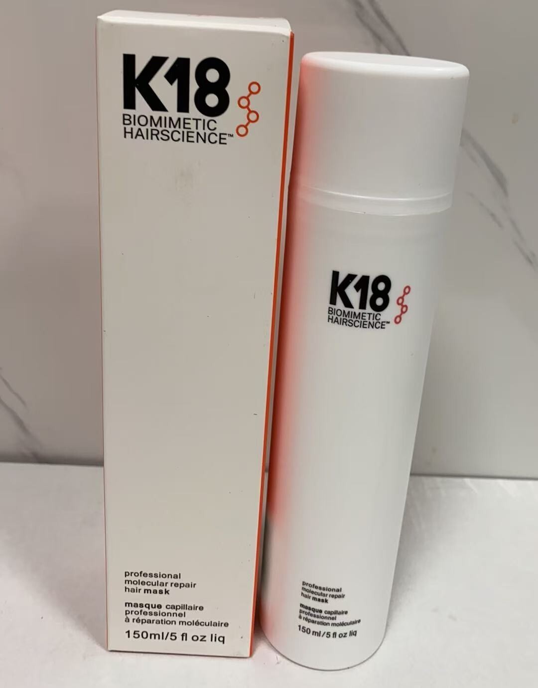 K18 Biomimetic Hairscience Leave-in Molecular Repair Hair Mask- 150ml ...