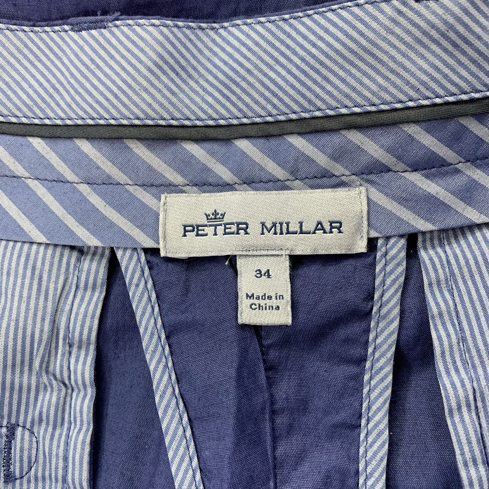 Peter Millar Mens Seaside Solid Poplin Shorts Siz… - image 4