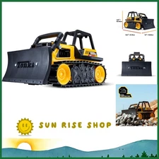 Tonka Steel Classics Bulldozer - Made with Steel & Sturdy Plastic, Yellow Toy Co