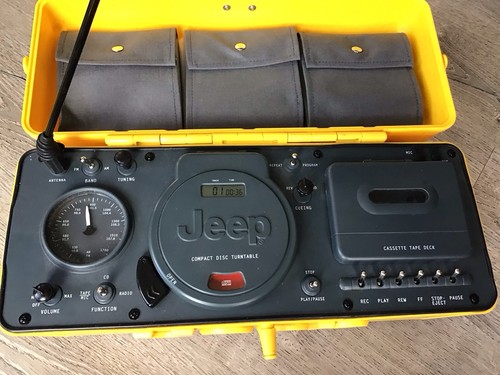 Jeep Portable Stereo CD/AM FM Radio/Cassette Player Boombox WPSS-1A **READ - Picture 2 of 16