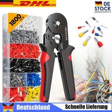 1800 teilig Set Crimpzange Aderendh&uuml;lsenzange Presszange 0,25-10mm&sup2; Kabelschuhe