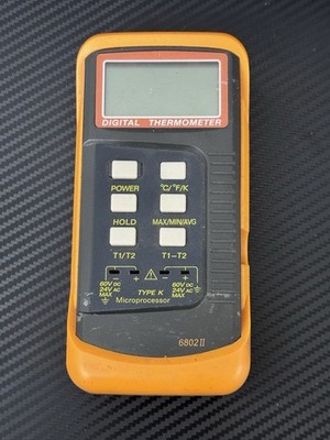 6802 II Digital Thermocouple Thermometer Dual Channel 2*K-Type Temperature Meter