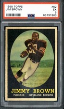 1958 Topps #62 Jim Brown - PSA 5