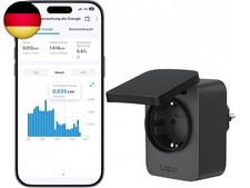 Tapo P410M WLAN Outdoor Steckdose, Smart Home Plug mit Stromzähler, IP54,