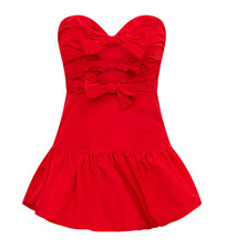 LoveShackFancy Woodlow Bow Mini Dress Size S