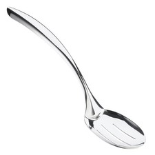 Browne Foodservice 573174 Eclipse 18/8 S/S 13.5" Slotted Serving Spoon