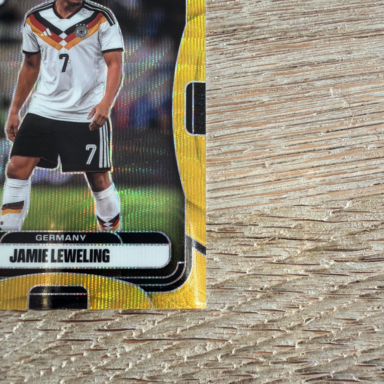 2026 Prizm FIFA World Cup Jamie Leweling Gold Wave Prizm #05/10 Germany view 5