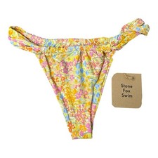 Stone Fox Swim Bijou Bikini Bottom in Flower Fields Print XL NWT