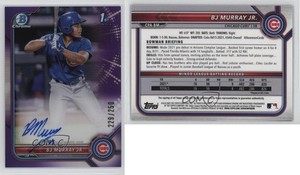 2022 Bowman Chrome Prospect Purple Refractor /250 BJ Murray Jr #CPA-BM Auto