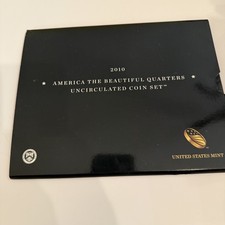 2010 America The Beautiful Quarters 25C Satin Uncirculated U.S. Mint 10 Coin Set