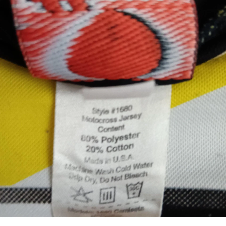 Camisa Jersey Y2K Thor Motocross Mediana 1680 Hecha en EE. UU. Manga Larga Motocross MX Foto 2 de 4