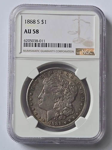 1888-S Morgan Dollar NGC Certified AU58