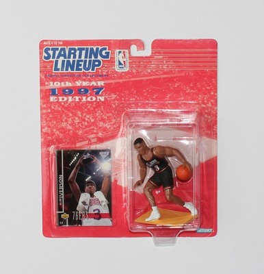 Allen Iverson - Philadelphia 76ers NBA Starting Lineup Figur + Karte 1997