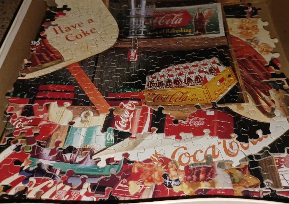 VTG Springbok 2000 Pc. Coca Cola Centennial Puzzle 1986 NEW Coke Is It! COMPLETE - Image 4 of 4
