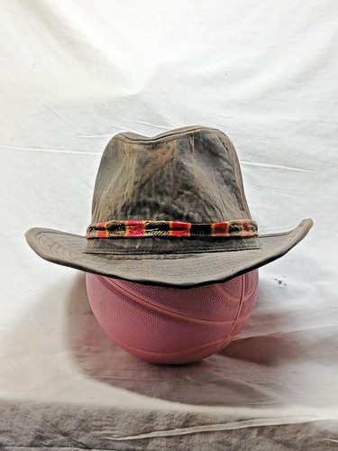 Rare Indiana Jones  Brown Fedora Hat  # BLKIJ21 w/coral snake skin band