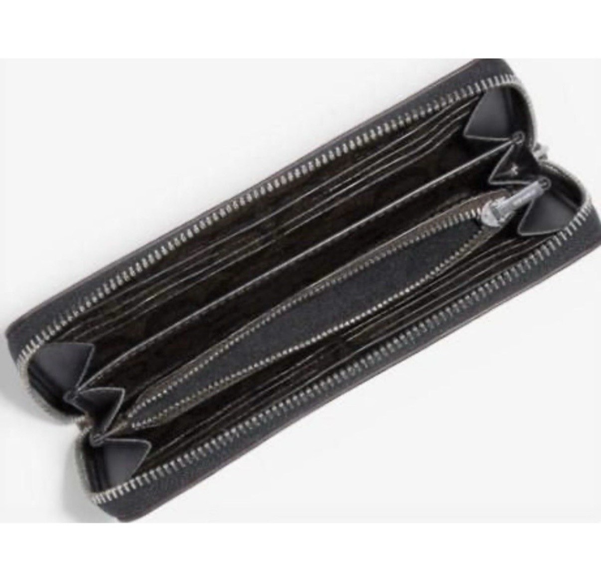 Coach Wallet Leopard Pattern Zip Around Leather A… - image 2