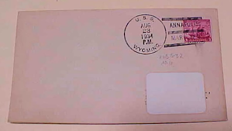 US  USS WYOMING ANNAPOLIS 1934