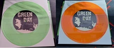 GREEN DAY WARNING 7" 45 RPM 2000 Adeline Orange  & Green Vinyl New Open Seal