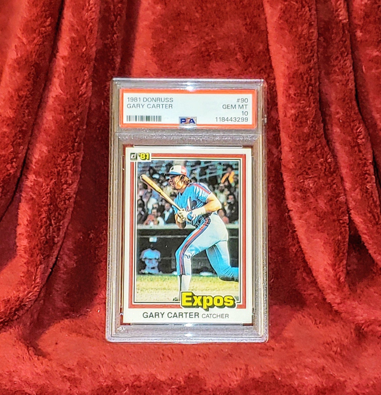 GARY CARTER 1981 DONRUSS #90 MONTREAL EXPOS HOF PSA 10 🔥 SHARP VINTAGE