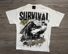 Vintage Bob Marley Survival Tour Zion Rootswear Reggae AOP T-Shirt Mens L USA