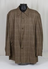 NEW Bespoke Regent Shop 100 Loro Piana Cashmere Plaid Chore Jacket Car Coat 44