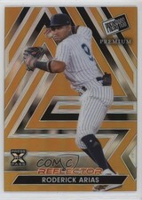 2024 Leaf Press Pass Premium Gold Prismatic Reflector /10 Roderick Arias #97 8d2