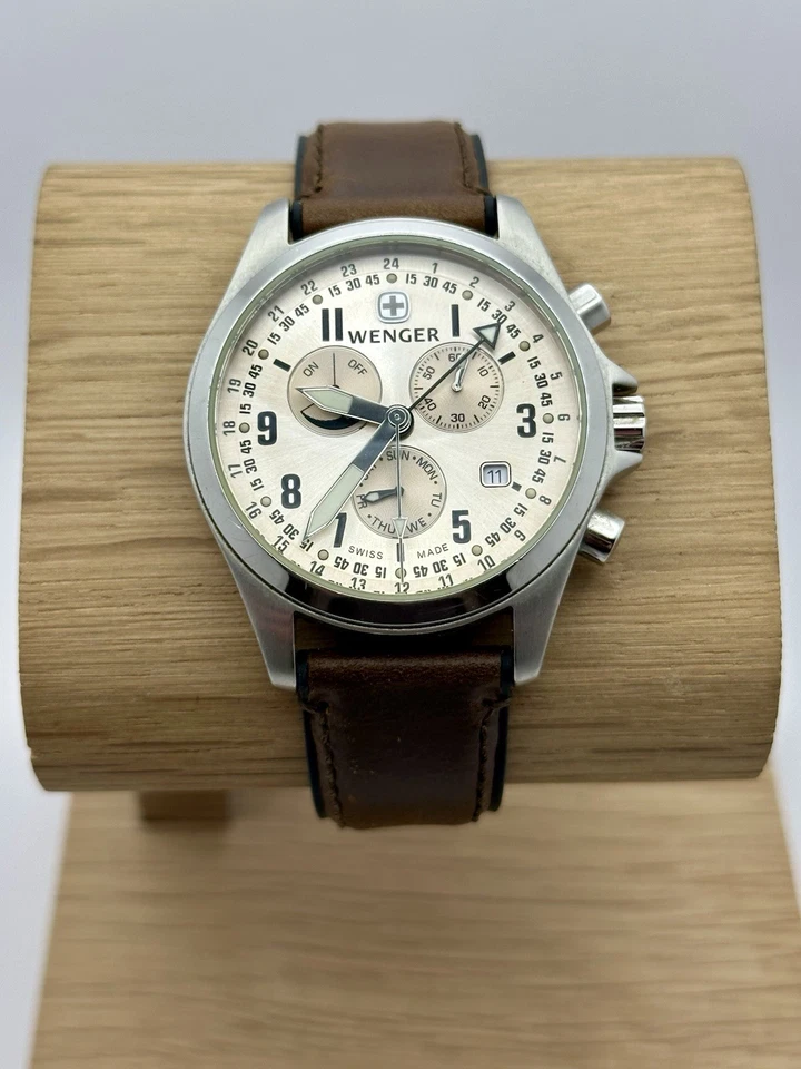 RARO Reloj Hombre Wenger 7275X Cuarzo Suizo - Batería Nueva Foto 2 de 4