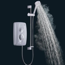 Mira Jump 8.5kW Electric Shower - White & Chrome 1.1788.010