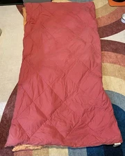 The Company Store Down Alternative Reversible Red & Orange Full/Queen Comforter