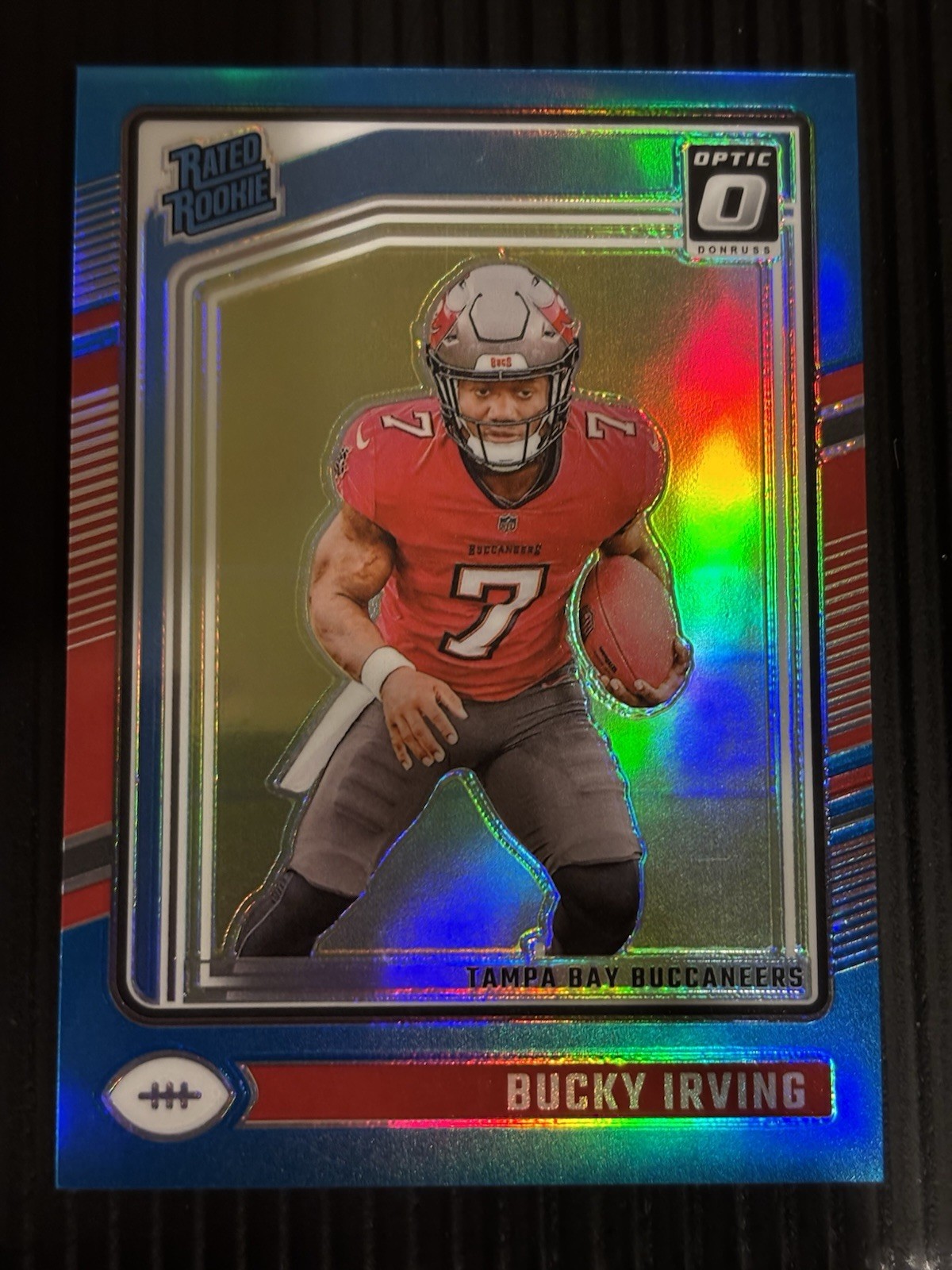 2024 Panini Donruss Optic Rated Rookie Bucky Irving #216 Aqua Blue Prizm RC /299